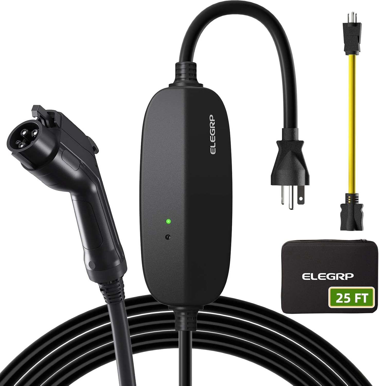 Fast Ev Charger - ELEGRP J1772 AC急速EV充電ステーション タイプ2 レベル1-2 3.5KW