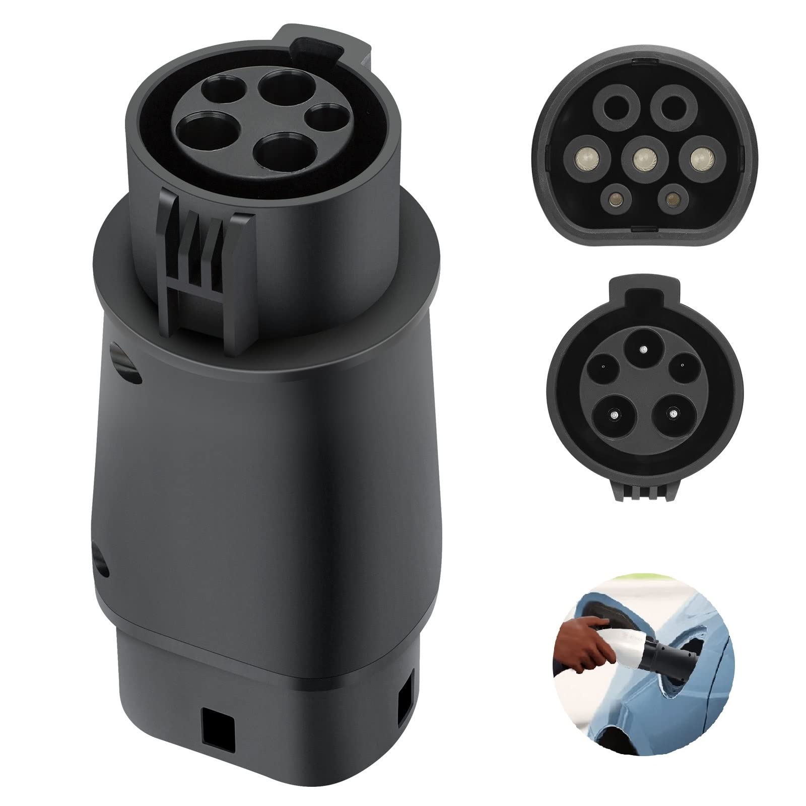 SAE J1772 コンバーターアダプターから IEC 62 - Ev Charger Adapter のレビューと価格
