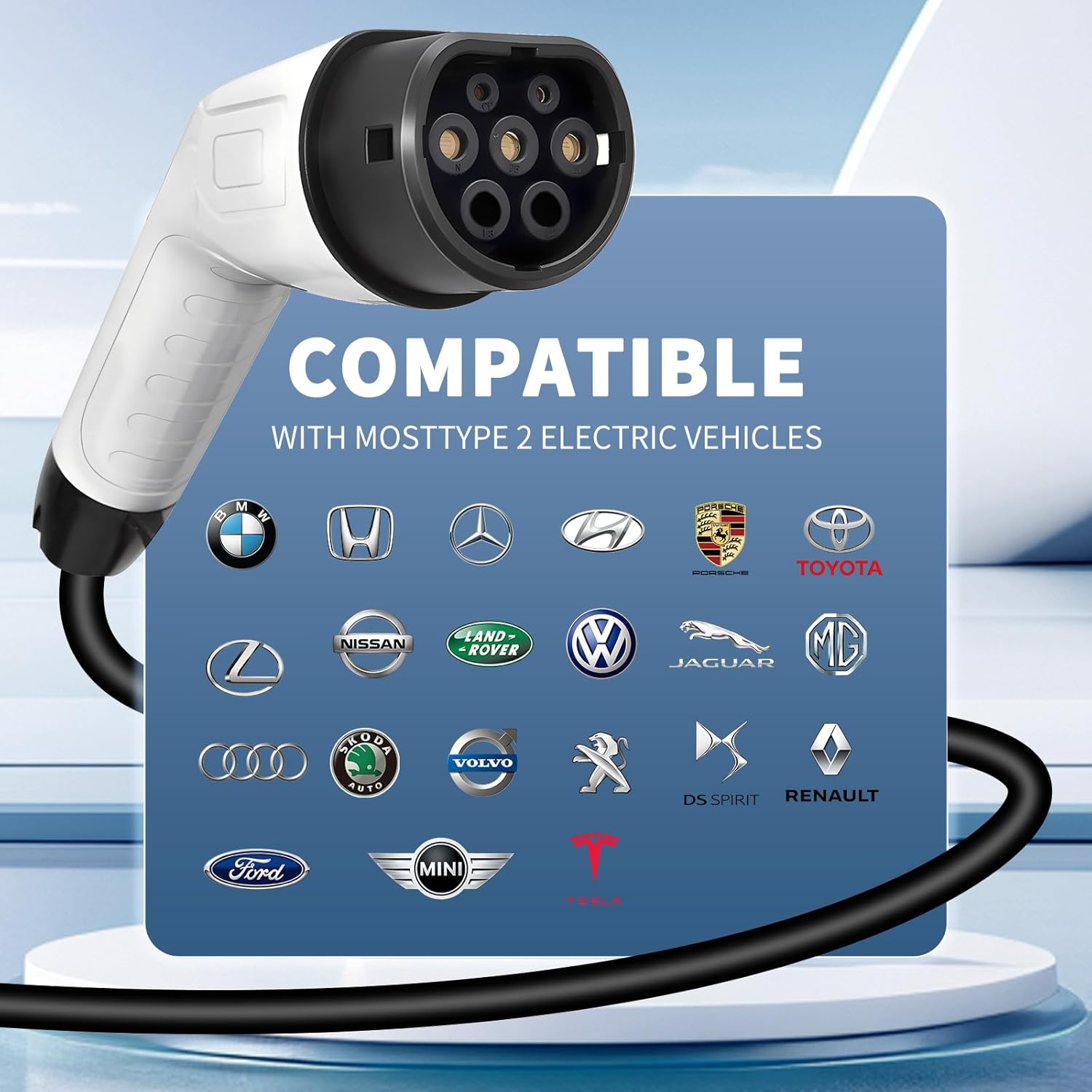 5M TPU製、1系統タイプ、2、62196、IEC 32A - Ev Charging Cable のレビューと価格