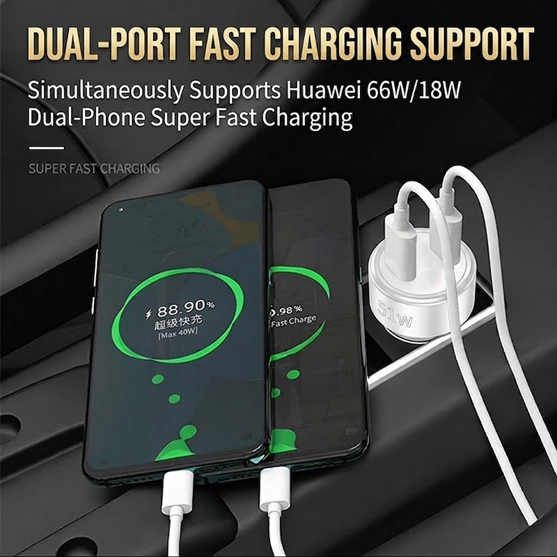 デュアルUSBカーチャージャー 51W QC 3.0 急速充 - Fast Ev Charger のレビューと価格